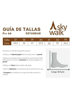 Sky Walk Zapato Casual Hombre 6631042565NEGRO