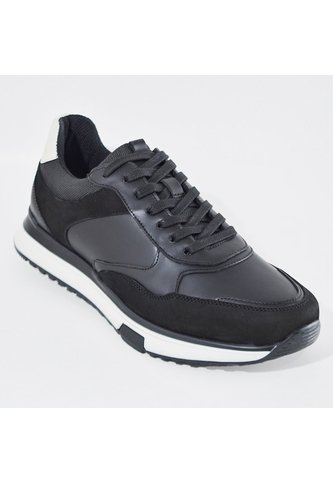 Sky Walk Tenis Casuales De Cuero Para Hombre 663106SNEKERSNEGRO Skywalk