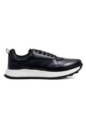 Sky Walk Tenis Urbanos En Cuero Para Hombre 663106BOSSNEGRO