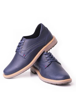 Sky Walk Zapato Cordon En Cuero Para Caballero 66311193AZUL