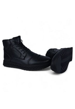 Sky Walk Botas Cuero Hombres 663123BB202951NEGRO