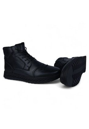 Sky Walk Botas Cuero Hombres 663123BB202951NEGRO