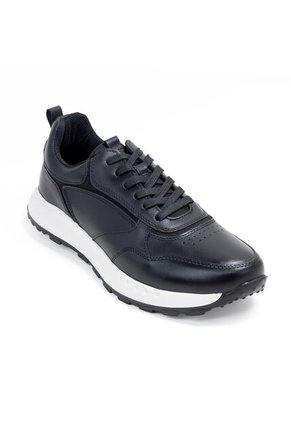Sky Walk Tenis Urbanos En Cuero Para Hombre 663106BOSSNEGRO