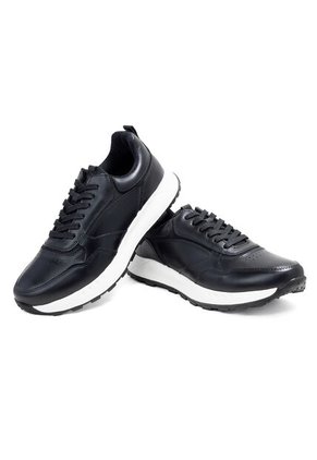 Sky Walk Tenis Urbanos En Cuero Para Hombre 663106BOSSNEGRO