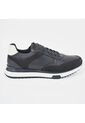 Sky Walk Tenis Casuales De Cuero Para Hombre 663106SNEKERSNEGRO de Skywalk
