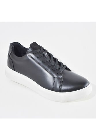 Sky Walk Tenis De Cuero Para Hombre 663106015NEGRO Skywalk