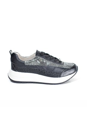 Sky Walk Zapato Casual En Cuero Para Mujer 512ESKY202NEGRO