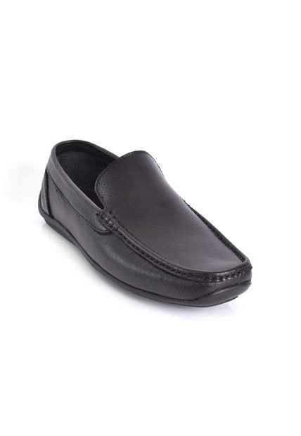 SkyWalk Mocasín Clásico En Cuero Para Caballero 663145044NEGRO