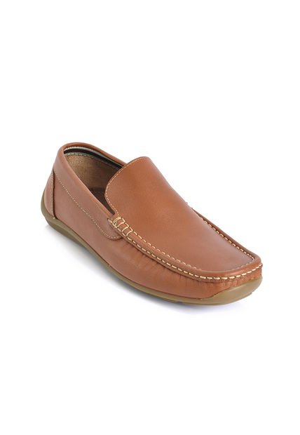 SkyWalk Mocasín Clásico En Cuero Para Caballero 663145044MIEL