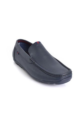 SkyWalk Mocasín Clásico En Cuero Para Caballero 663145017AZUL Skywalk