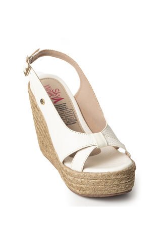 Plataformas Altas En Yute De Capellada En Cuero 682YN-01TALCO Skywalk