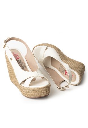 Plataformas Altas En Yute De Capellada En Cuero 682YN-01TALCO