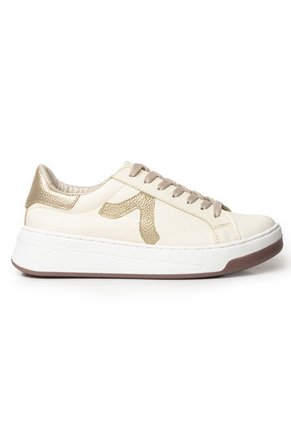 Sky Walk Tenis Moda Para Mujer En Cuero 802G02NUDE
