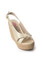 Plataformas Altas En Yute De Capellada En Cuero 682YN-01CHAMPANA de Skywalk