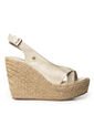 Plataformas Altas En Yute De Capellada En Cuero 682YN-01CHAMPANA de Skywalk
