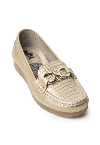 Sky Walk Mocasines Para Mujer En Cuero 802G10CHAMPANA Skywalk