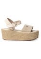 Plataformas Altas En Yute De Capellada En Cuero 682YN-05BEIGE de Skywalk