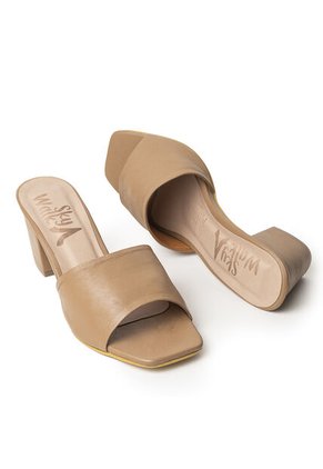 Sky Walk Tacones Moda Para Mujer En Cuero 832ALO-01CAMEL