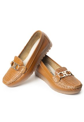 Sky Walk Mocasines Para Mujer En Cuero 802G10MIEL