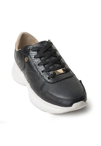 Sky Walk Zapato Casual En Cuero Para Mujer 512HNC702NEGRO Skywalk