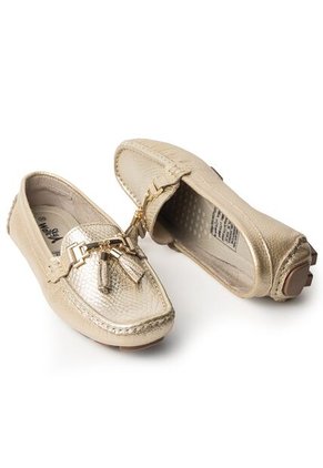 Sky Walk Mocasines Clásicos En Cuero 712051DORADO