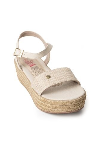 Plataformas Altas En Yute De Capellada En Cuero 682YN-04COCOA Skywalk