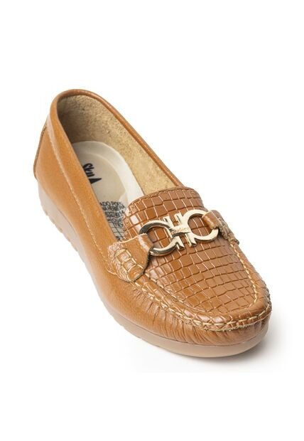 Sky Walk Mocasines Para Mujer En Cuero 802G10MIEL