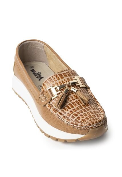 Sky Walk Mocasines Clásicos En Cuero 712052MIEL