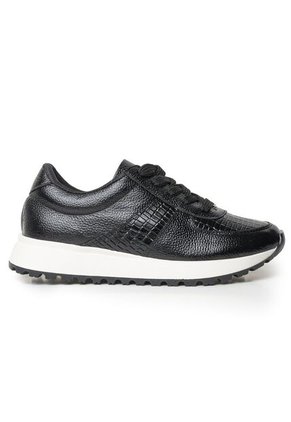 Sky Walk Tenis Moda Para Mujer En Cuero 802G50NEGRO
