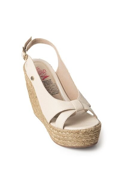 Plataformas Altas En Yute De Capellada En Cuero 682YN-01MARRON