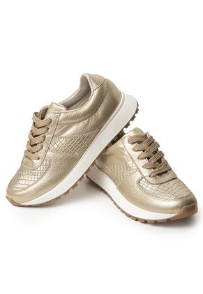 Sky Walk Tenis Moda Para Mujer En Cuero 802G50CHAMPANA