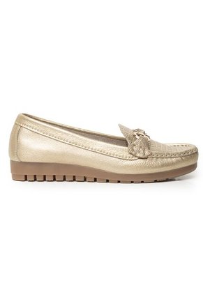 Sky Walk Mocasines Para Mujer En Cuero 802G10CHAMPANA