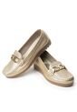 Sky Walk Mocasines Para Mujer En Cuero 802G10CHAMPANA de Skywalk
