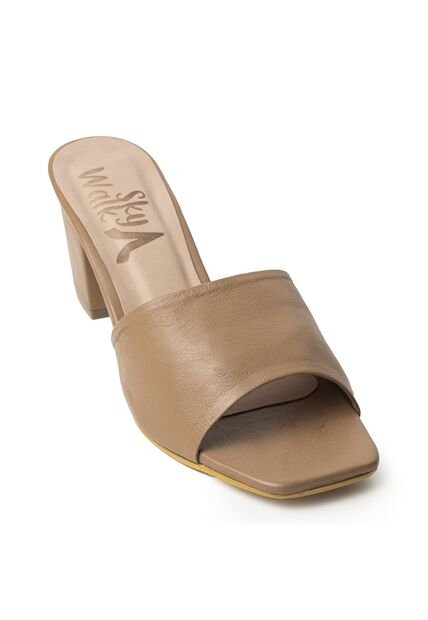 Sky Walk Tacones Moda Para Mujer En Cuero 832ALO-01CAMEL