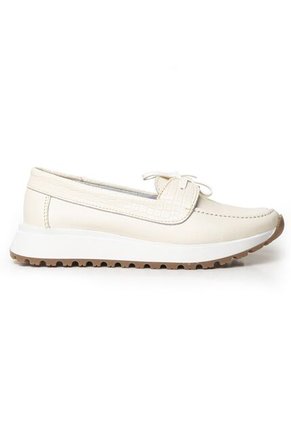 Sky Walk Mocasines Para Mujer En Cuero 802G11BEIGE