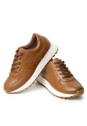 Sky Walk Tenis Moda Para Mujer En Cuero 802G50MIEL