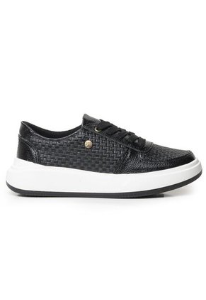 Sky Walk Tenis Moda Para Mujer En Cuero 89201BOLINEGRO