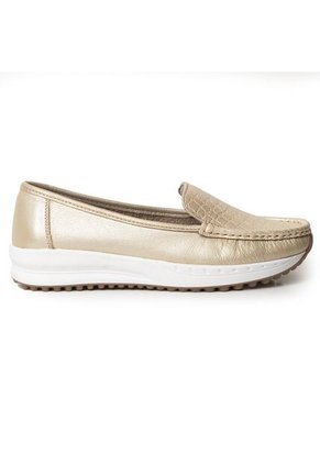 Sky Walk Mocasines Para Mujer En Cuero 752SK06CHAMPANA
