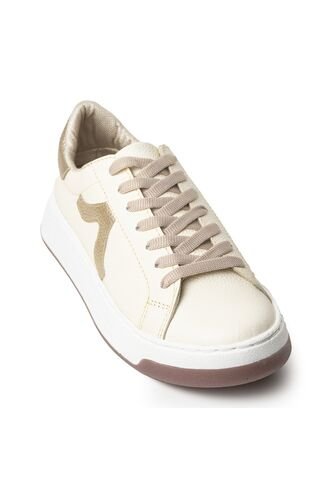 Sky Walk Tenis Moda Para Mujer En Cuero 802G02NUDE Skywalk
