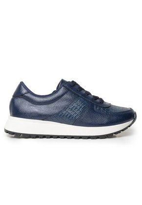 Sky Walk Tenis Moda Para Mujer En Cuero 802G50AZUL