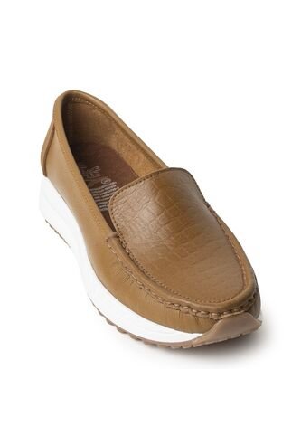 Sky Walk Mocasines Para Mujer En Cuero 752SK06MIEL Skywalk