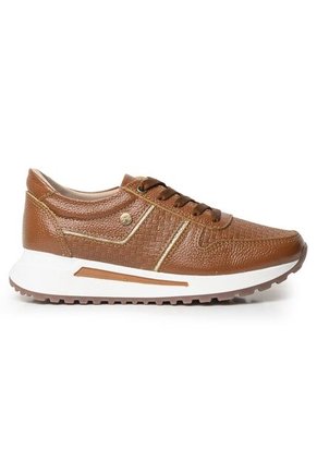 Sky Walk Tenis Moda Para Mujer En Cuero 892310MIEL