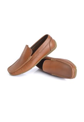 SkyWalk Mocasín Clásico En Cuero Para Caballero 663145044MIEL