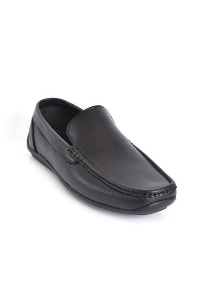 SkyWalk Mocasín Clásico En Cuero Para Caballero 663145044NEGRO