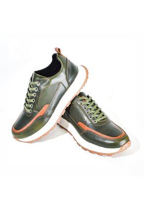 Sky Walk Informales Casual Cuero  Hombre 663111106VERDE