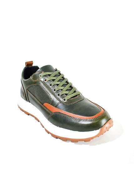 Price Shoes Informales Casual Cuero  Hombre 663111106VERDE