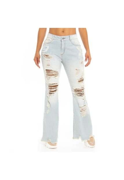 Jean Dama Bota Campana Con Rotos – Saramanta Classic - Compra Ahora |  Dafiti Colombia