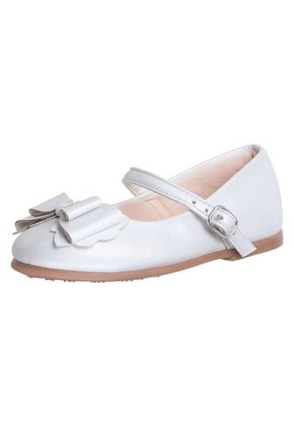Zapatos Planos Con Lazo Para Niña Blanco Smartfit 198377 Payless Smartfit