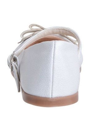 Zapatos Planos Con Lazo Para Niña Blanco Smartfit 198377 Payless