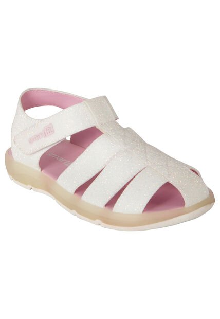 Sandalias Planas Lunar Para Niña Pequeña Blanco Smartfit 200921 Payless
